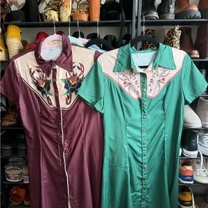 Western Style Embroidered Dresses